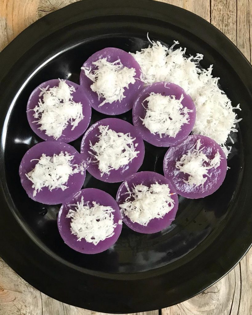 cara membuat kue lumpang ubi ungu