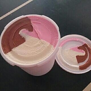 cara membuat es krim 3 warna